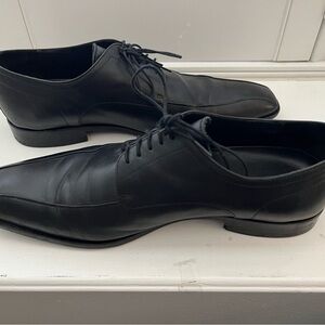 Hugo Boss Men’s Black Leather Dress Shoes Size 10 1/2